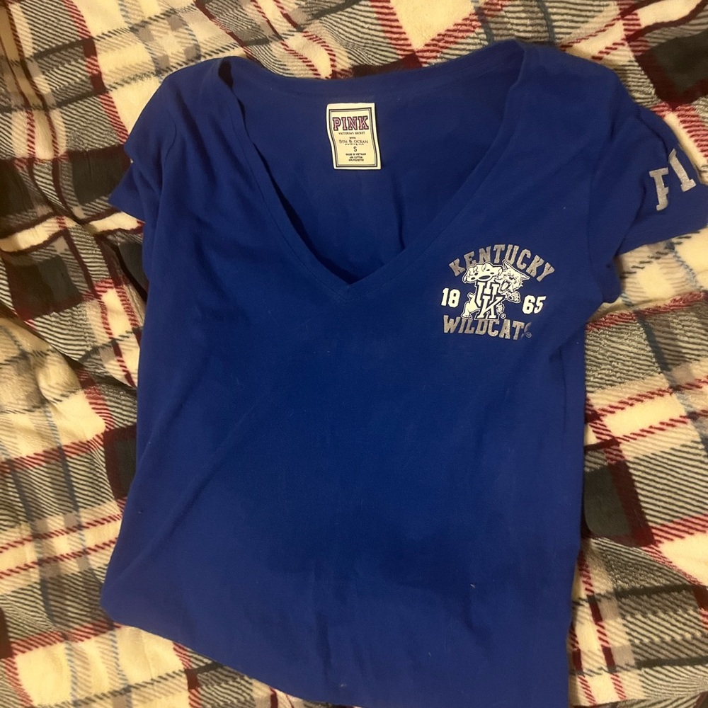 PINK Victoria's Secret Blue Kentucky Wildcats Tee